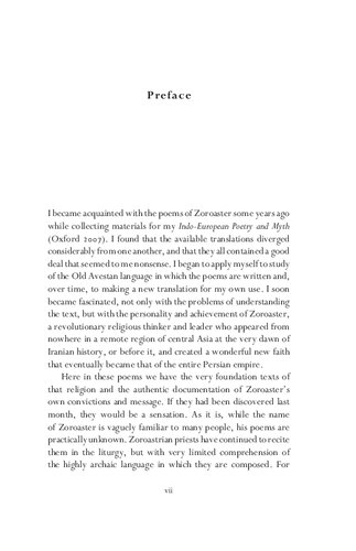 The Hymns Of Zoroaster A New Translation Of The Most Ancient Sacred Texts Of Iran M L West Editor