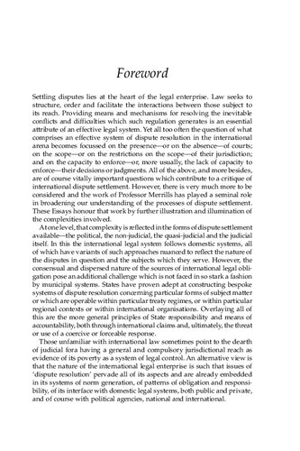 International Law And Dispute Settlement New Problems And Techniques Duncan French Matthew Saul Nigel D White Editors
