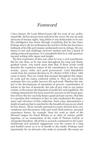 Power Of Persuasion Essays By A Very Public Lawyer Louis Blomcooper
