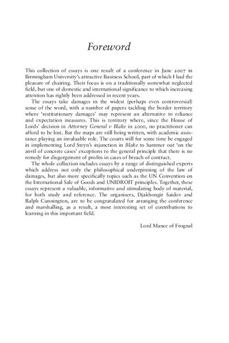 Contract Damages Djakhongir Saidov Ralph Cunnington