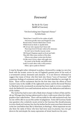 Laws Of Guernsey Gordon Dawes