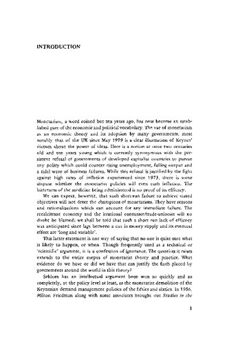 Testing Monetarism Meghnad Desai