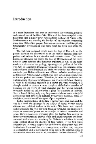 The Nile An Annotated Bibliography Terje Tvedt
