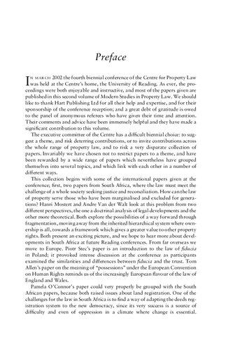 Modern Studies In Property Law Elizabeth Cooke