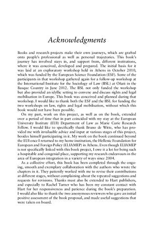 Rights And Courts In Pursuit Of Social Change Legal Mobilisation In The Multilevel European System Dia Anagnostou Editor