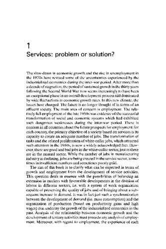 Slow Growth And The Service Economy Pascal Petit