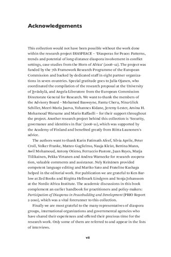 Diasporas Development And Peacemaking In The Horn Of Africa Liisa Laakso Petri Hautaniemi Editors