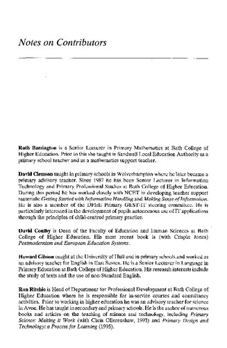 The Primary Core National Curriculum David Coulby Stephen Ward