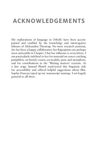 Othello Language And Writing Laurie Maguire