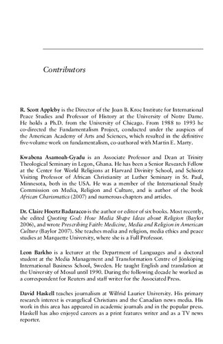 Fundamentalisms And The Media Stewart M Hoover Nadia Kaneva Editors