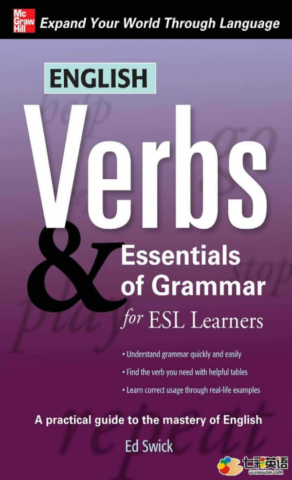 English Verbs Essentials Of Grammar For Esl Learners Ed Swick