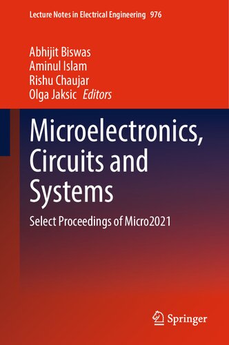 Microelectronics Circuits And Systems Select Proceedings Of Micro2021 Abhijit Biswas