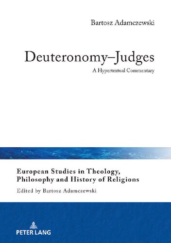 Deuteronomyjudges A Hypertextual Commentary Bartosz Adamczewski