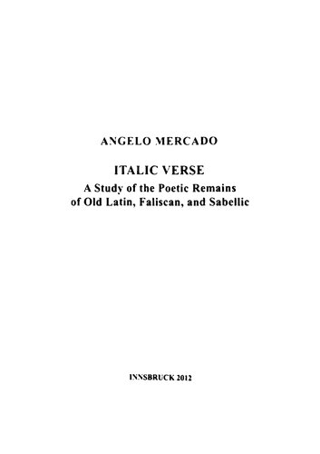 Italic Verse Angelo Mercado