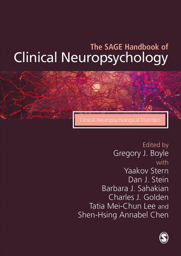 The Sage Handbook Of Clinical Neuropsychology Clinical Neuropsychological Disorders Gregory J Boyle