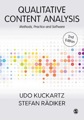 Qualitative Content Analysis Methods Practice And Software 2nd Edition Udo Kuckartz