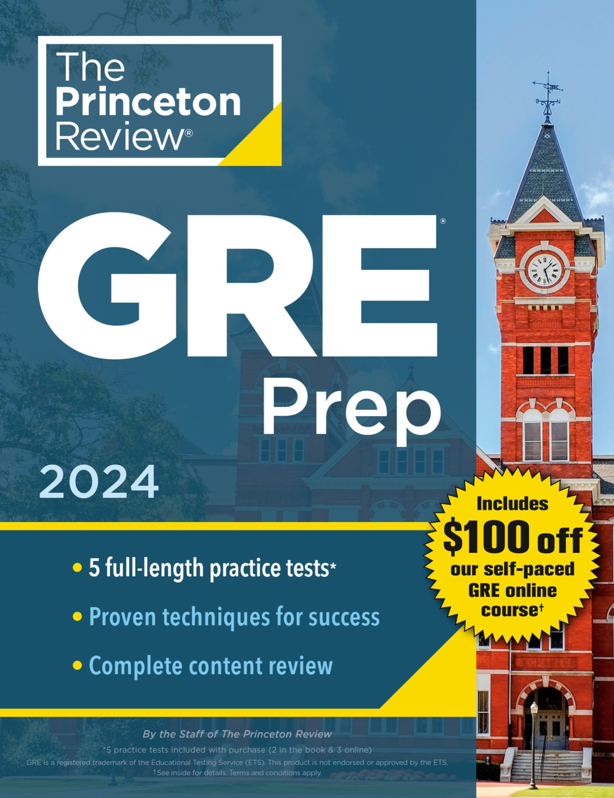 Princeton Review Gre Prep 2024 5 Practice Tests Review Techniques Online Features The Princeton Review