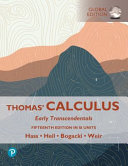 Thomas Calculus Early Transcendentals Fifteenth Edition In Si Units 15 Global Edition In Si Units Joel Hass