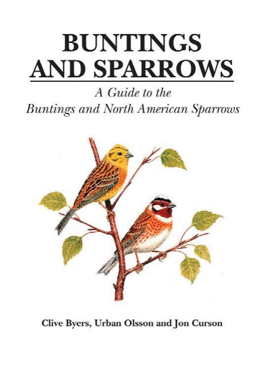 Buntings And Sparrows A Guide To The Buntings And North American Sparrows Clive Byers