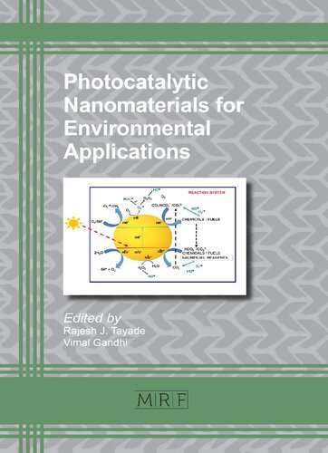 Photocatalytic Nanomaterials For Environmental Applications Tayade Rj