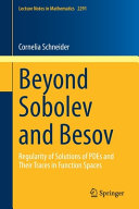 Beyond Sobolev And Besov Regularity Of Solutions Of Pdes And Their Traces In Function Spaces Cornelia Schneider