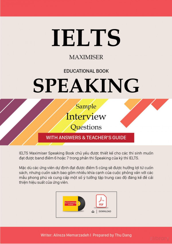 Ielts Speaking Maximiser 1st Edition Alireza Memarzadeh