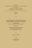 Catalogue Of Coptic And Arabic Manuscripts In Dayr Alsuryan Stephen J Davis