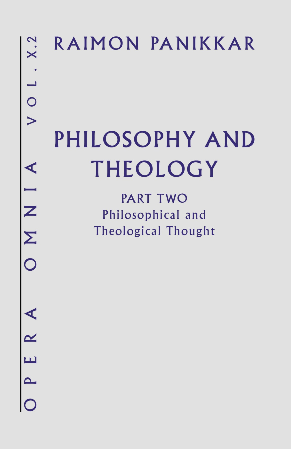 Philosophical And Theological Thought Raimon Panikkar