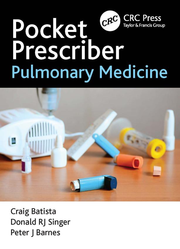 Pocket Prescriber Pulmonary Medicine 1st Craig Batista Donald Rj Singer