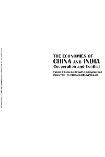 The Economies Of China And India Cooperation And Conflict Whalley John Editor