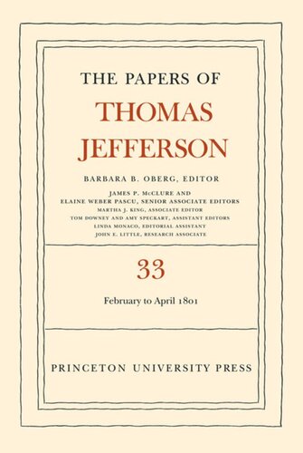 The Papers Of Thomas Jefferson Thomas Jefferson Barbara B Oberg
