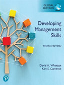 Developing Management Skills 10th Edition Global Edition 10th David Whetten