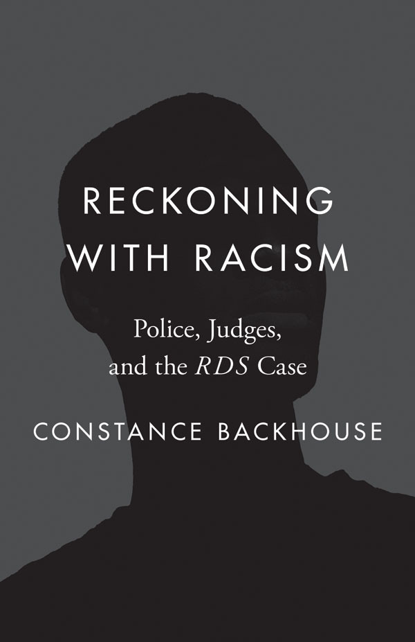 Reckoning With Racism Constance Backhouse