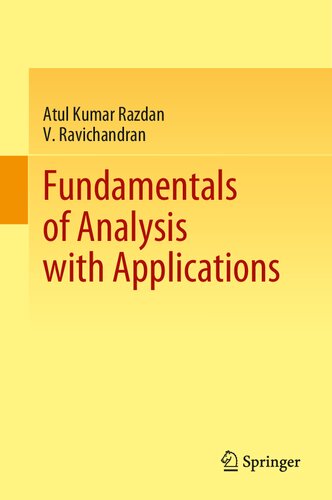 Fundamentals Of Analysis With Applications 1st Ed 2022 Atul Kumar Razdan