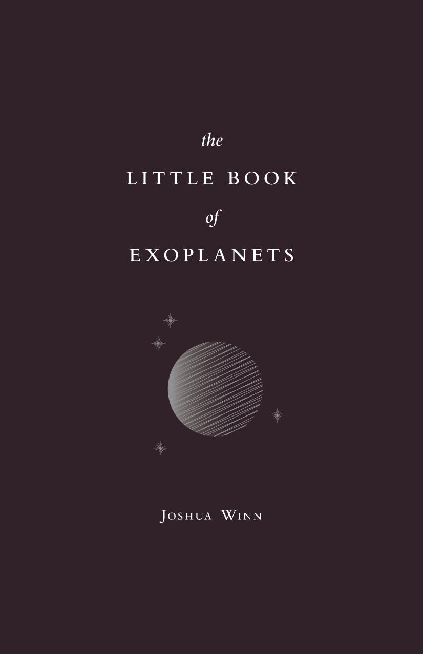 The Little Book Of Exoplanets Joshua N Winn