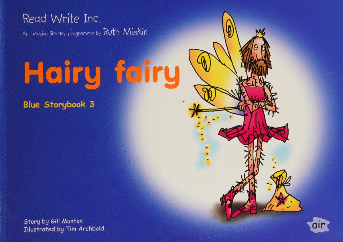 Hairy Fairy Blue Storybook 3 Gill Munton