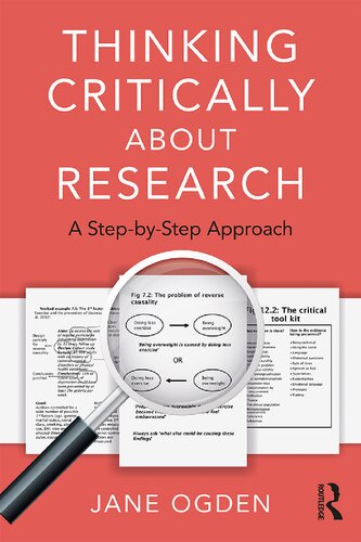 Thinking Critically About Research A Step By Step Approach 1st Edition Jane Ogden