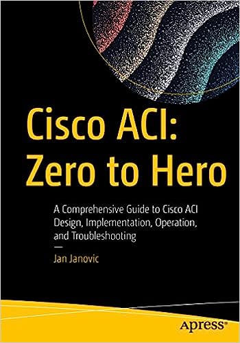 Cisco Aci Zero To Hero A Comprehensive Guide To Cisco Aci Design Implementation Operation And Troubleshooting 1st Edition Jan Janovic