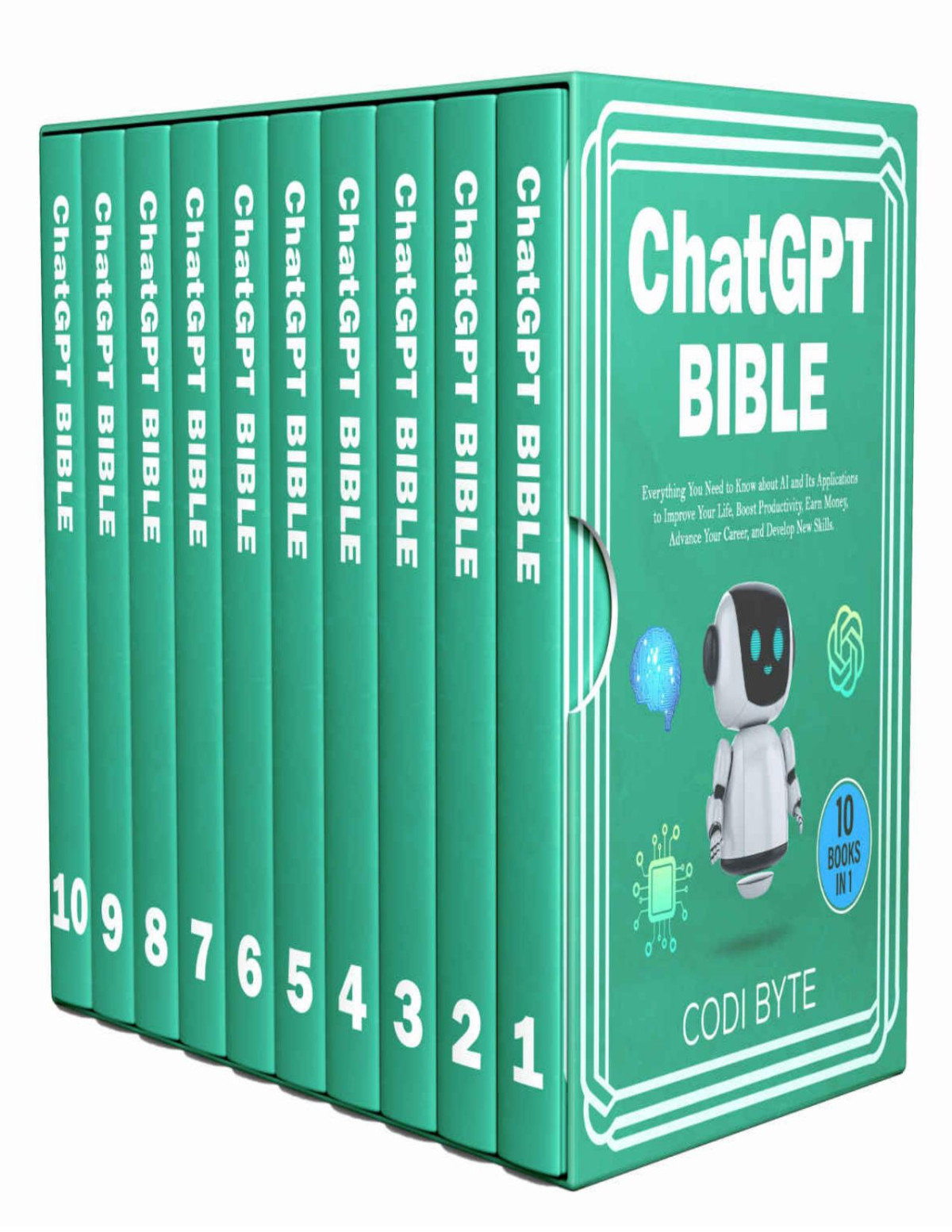 Chat Gpt Bible 10 Books In 1 Everything You Need To Know About Ai And Its Applications To Improve Your Life Boost Productivity Earn Money Advance Your Career And Develop New Skills Codi Byte