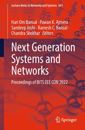 Next Generation Systems And Networks Proceedings Of Bits Eee Con 2022 Hari Om Bansal