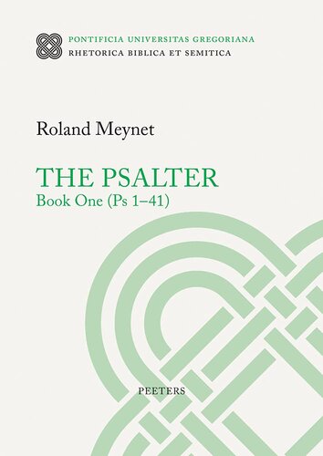 The Psalter Book One Ps 141 Rhetorica Biblica Et Semitica 32 R Meynet
