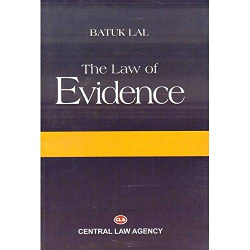 The Law Of Evidence 19th Edition Batuk Lal