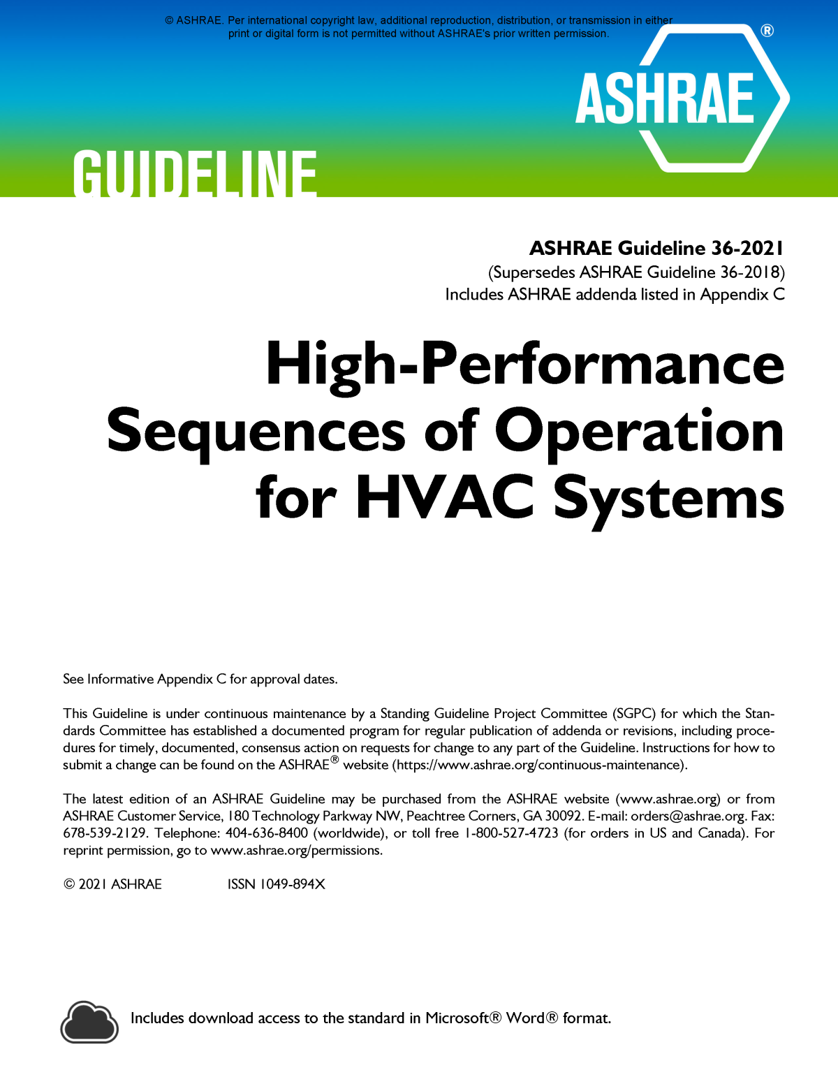 Ashrae Guideline 362021 Highperformance Sequences Of Operation For Hvac Systems Ashrae
