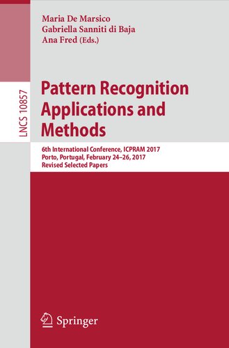 Pattern Recognition Applications And Methods Maria De Marsico