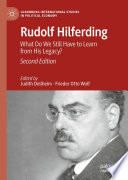 Rudolf Hilferding Judith Dellheim Frieder Otto Wolf