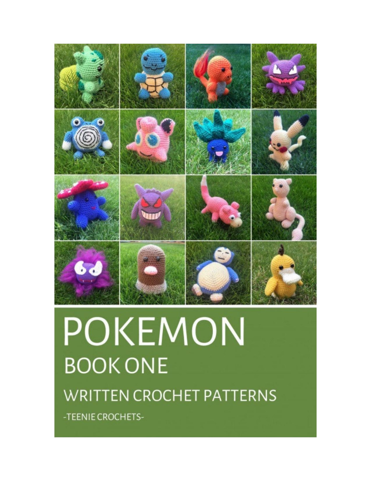 Written Crochet Patterns 1 Pokemon Book One Teenei Crochets