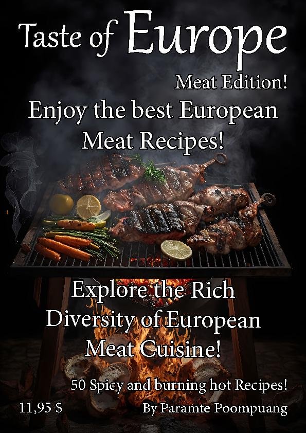 Taste Of Europe Enjoy The Best European Meat Recipes Explore The Rich European Meat Cuisine 2023th Edition Paramte Poompuang