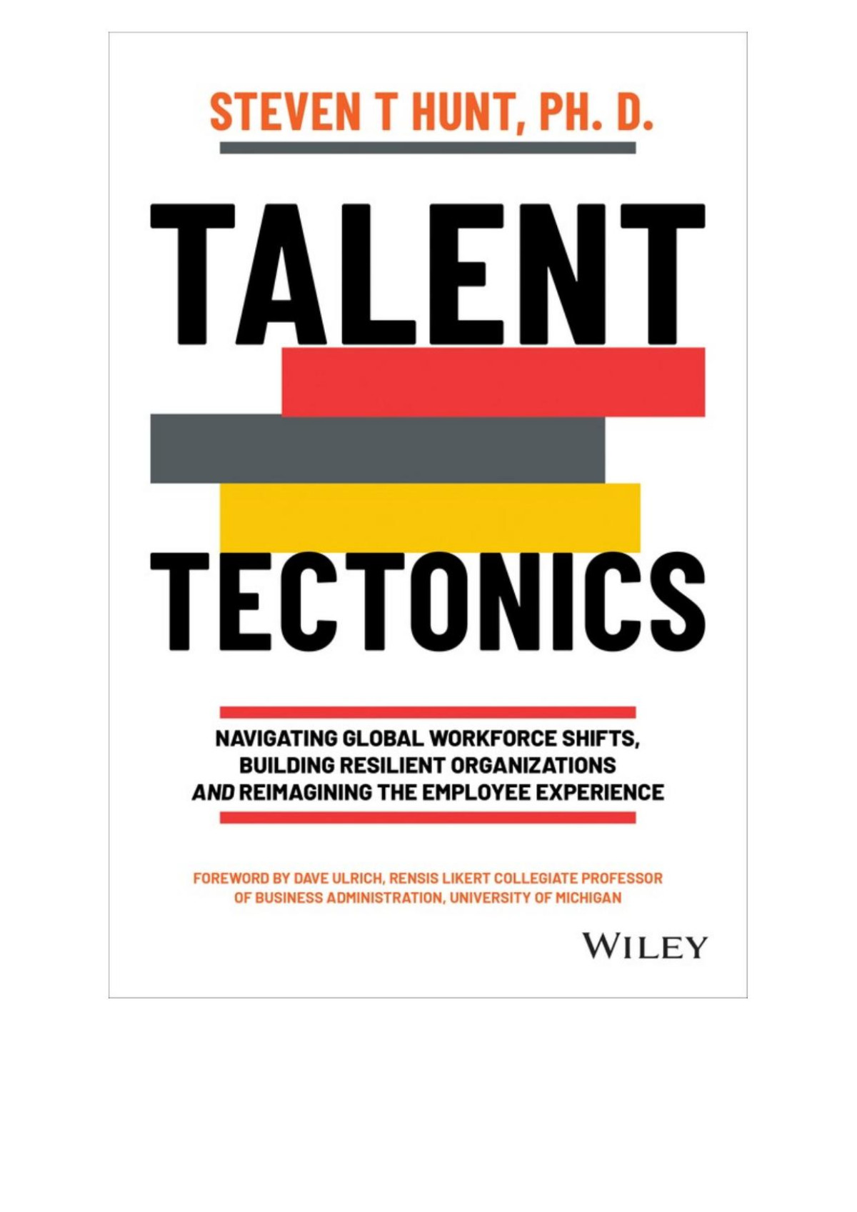 Talent Tectonics Steven T Hunt
