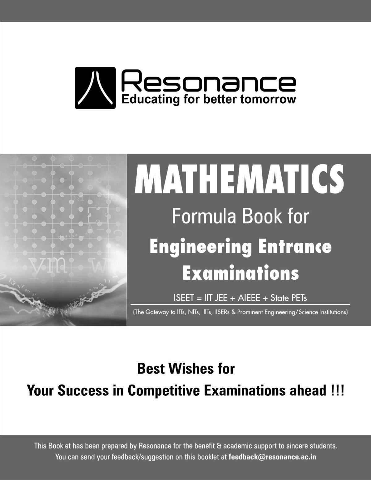 Resonance Mathematics Formula Booklet 1st Edition Resonance Kota
