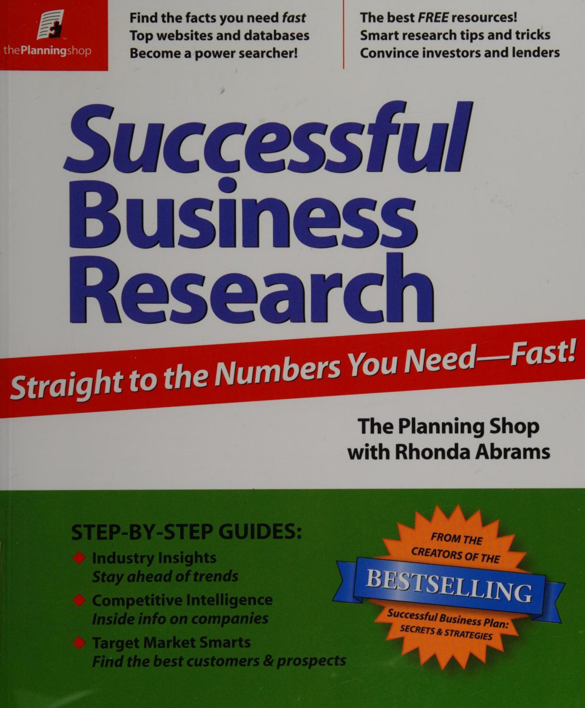 Successful Business Research Rhonda M Abrams Planning Shop Firm